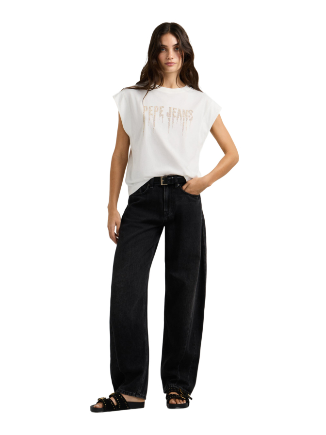 Pepe Jeans T-Shirt CARINA mit Logo-Nieten bei Robert Ley