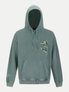 Ed Hardy Hoodie Don Wolf Diamante green-green bei Robert Ley