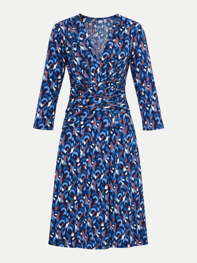 Robert Ley Wickelkleid mit Allover-Muster bei Robert Ley