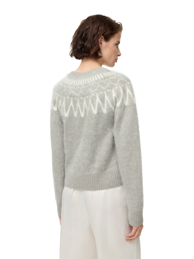 Soft Goat Kaschmirpullover mit Jacquardmuster bei Robert Ley