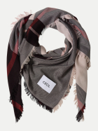 Cecil Kariertes Tuch mit feinen Fransen 37749-berry red bei Robert Ley
