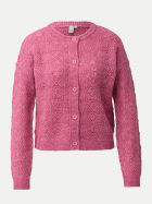 Q/S designed by Strickjacke mit Ajour-Muster 41W0-LILAC/PINK bei Robert Ley