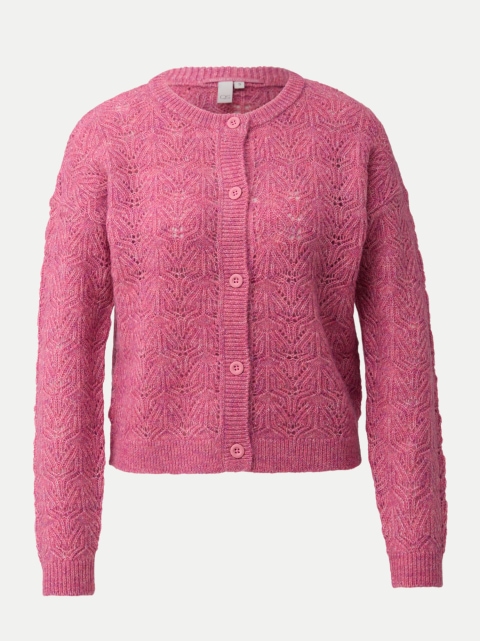 Q/S designed by Strickjacke mit Ajour-Muster bei Robert Ley
