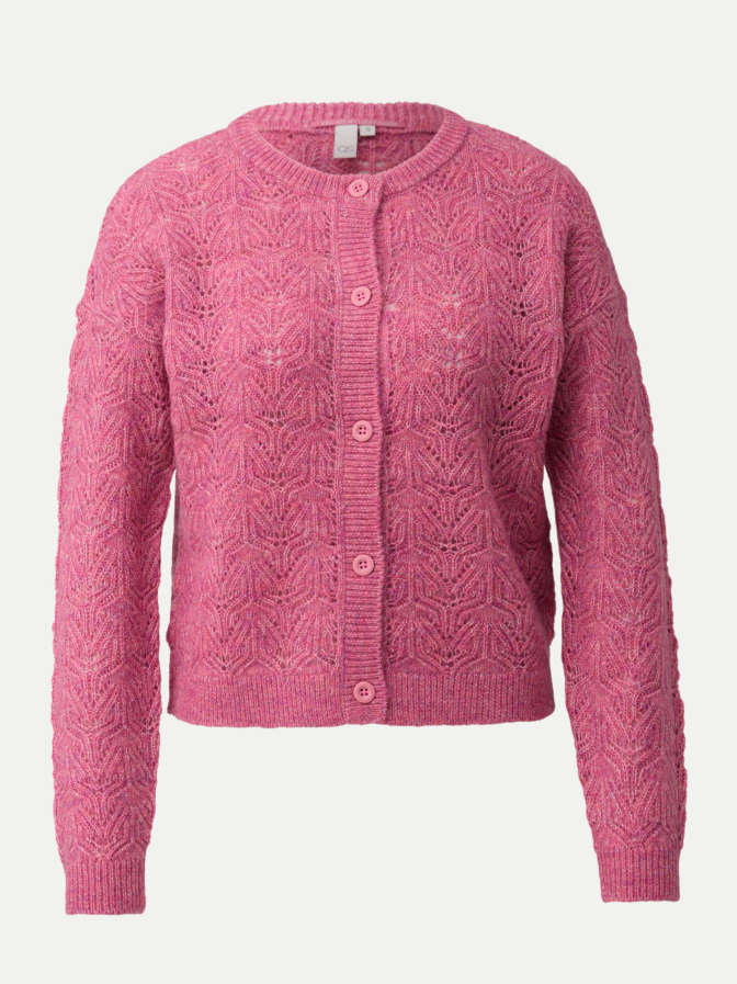 Q/S designed by Strickjacke mit Ajour-Muster bei Robert Ley