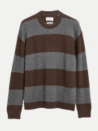 s.Oliver RED LABEL Blockstreifen-Pullover aus 100% Wolle 89G0-BROWN bei Robert Ley