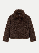 Closed Jacke aus Faux Fur 918-Cinder brown bei Robert Ley