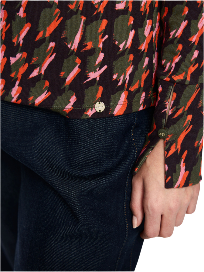 Marc Cain Langarmshirt mit Hahnentrittmuster bei Robert Ley