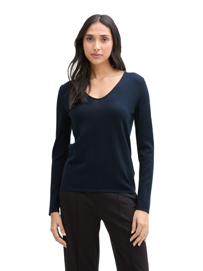 Tom Tailor Casual Pullover mit V-Ausschnitt bei Robert Ley