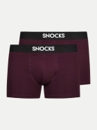 Snocks Boxershorts mit Snocks-Logo 157-Red bei Robert Ley
