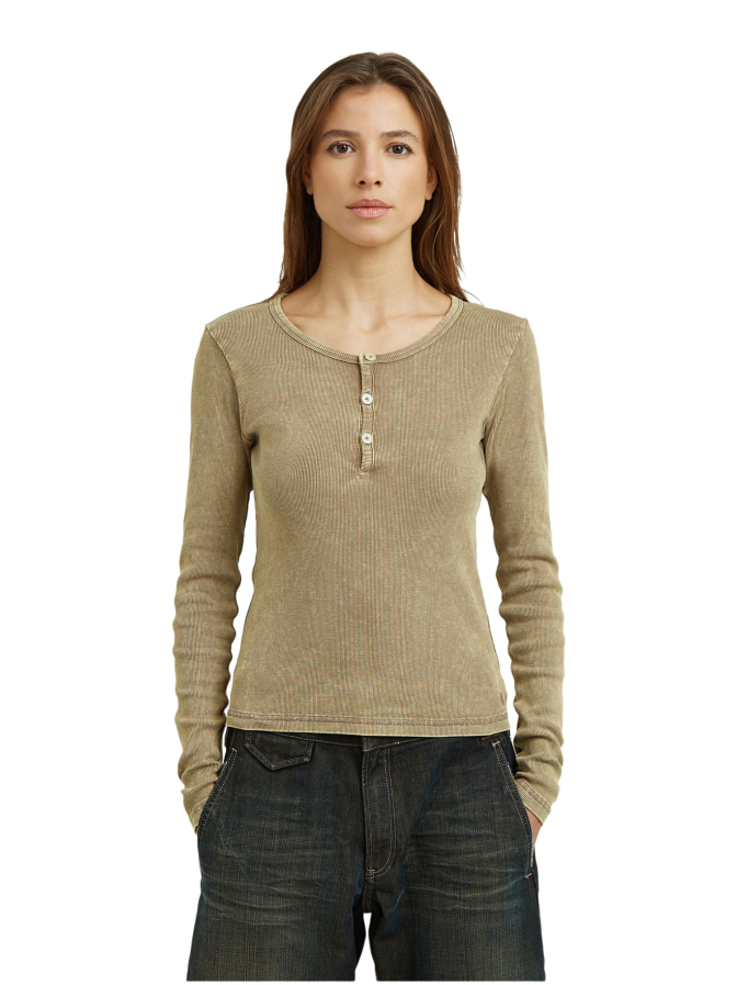 G-STAR RAW Langarmshirt mit Henley-Ausschnitt bei Robert Ley