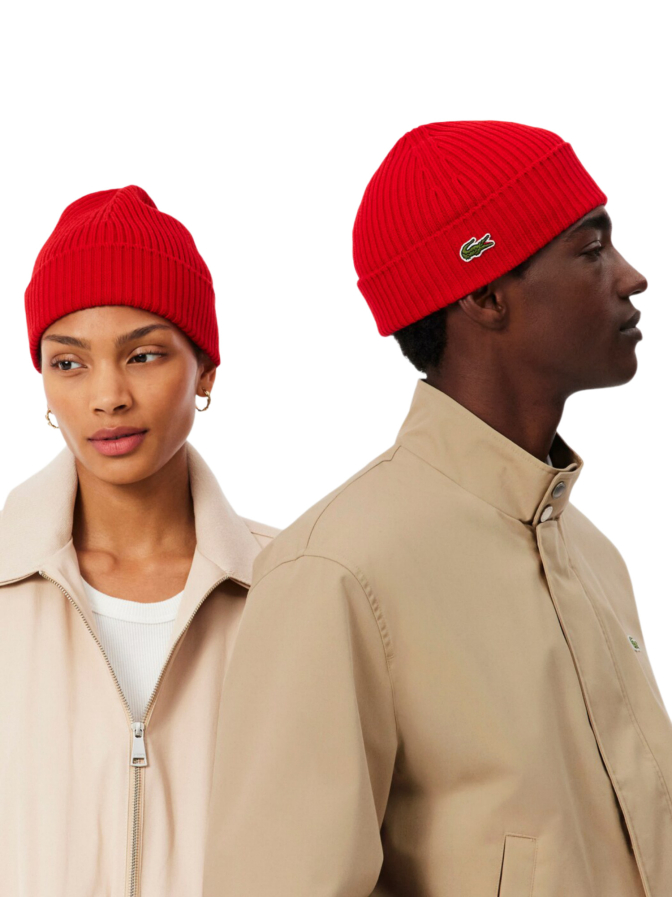 Lacoste Beanie mit Logostickerei bei Robert Ley