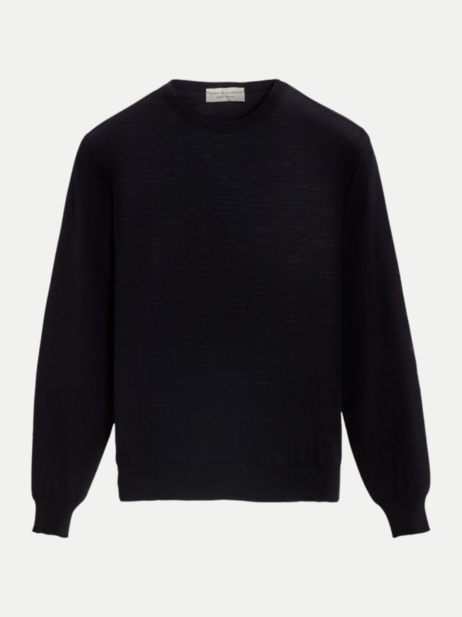 Filippo De Laurentiis Rundhalspullover in 100% Merino bei Robert Ley
