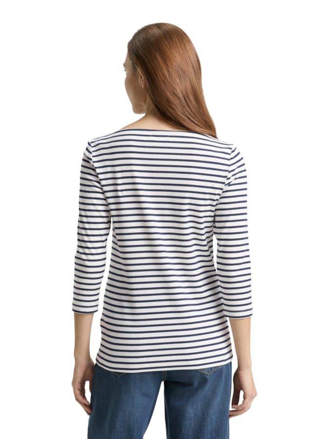 Tom Tailor Casual T-shirt mit Streifen-Muster bei Robert Ley