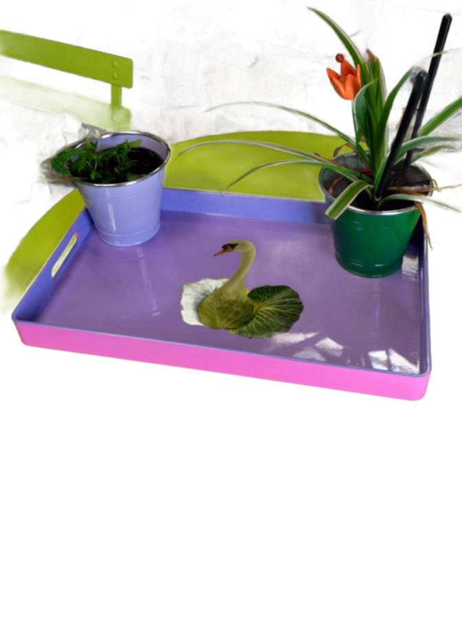 WD Lifestyle Tablett Rechteckig mit Motiv 40x24cm bei Robert Ley