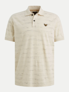 PME Legend T-shirt mit Polokragen Popcorn 7013-Bone White bei Robert Ley