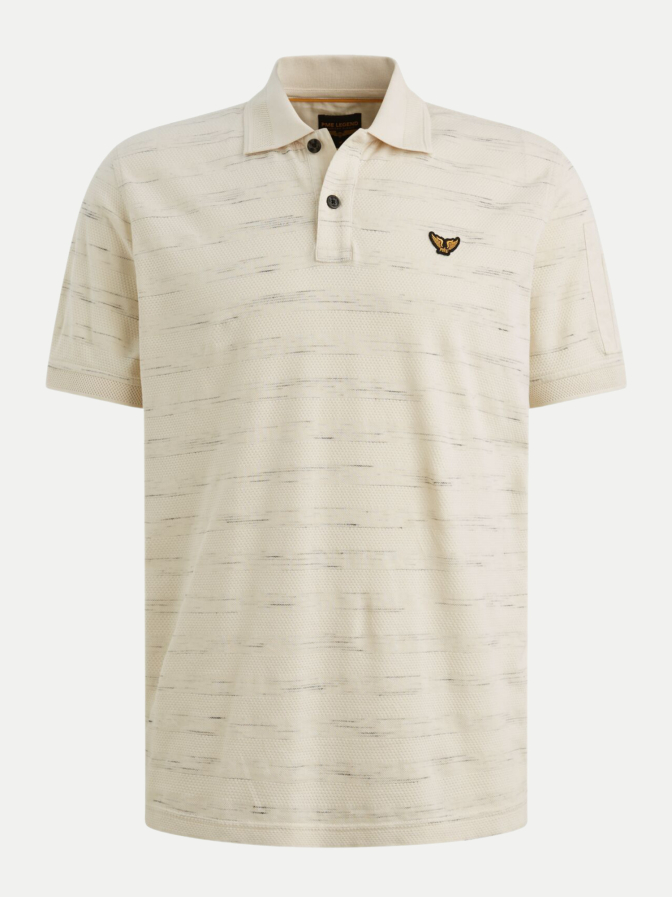 PME Legend T-shirt mit Polokragen Popcorn bei Robert Ley