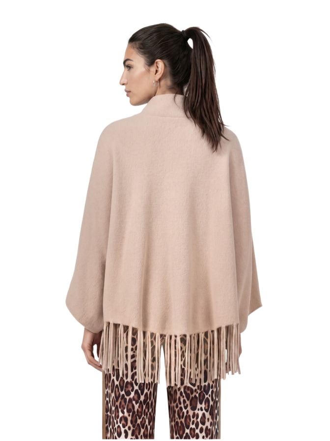 Monari Strickcape mit Fransen bei Robert Ley