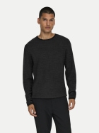 Only & Sons Langarmshirt Seric 187679004-Black/W. Grey Pinstripe bei Robert Ley