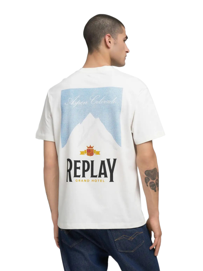 Replay Oversized T-Shirt mit Backprint bei Robert Ley