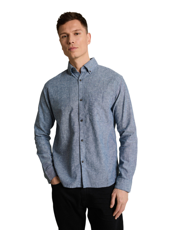 Tom Tailor Denim Leinenhemd mit Langarm bei Robert Ley