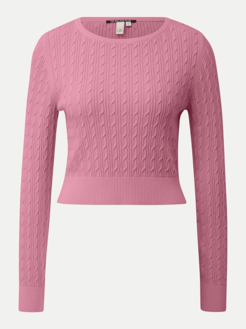 Q/S designed by Strickpullover mit Zopfmuster bei Robert Ley