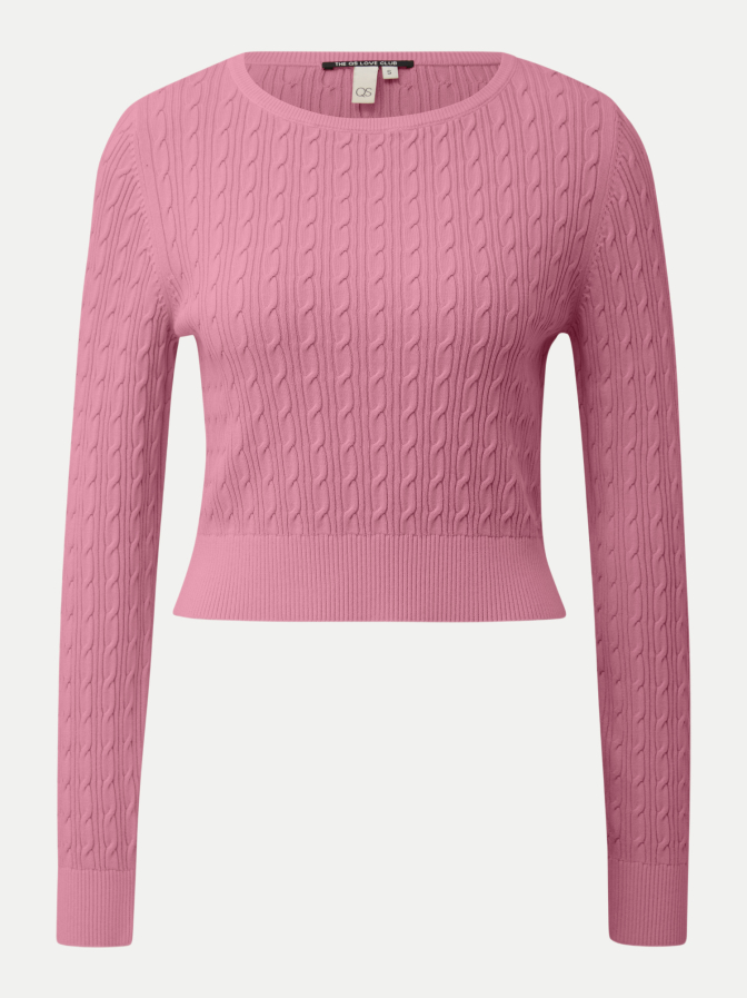 Q/S designed by Strickpullover mit Zopfmuster bei Robert Ley