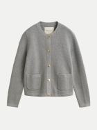 Gant Cardigan mit Schmuckknöpfen 93-GREY MELANGE bei Robert Ley