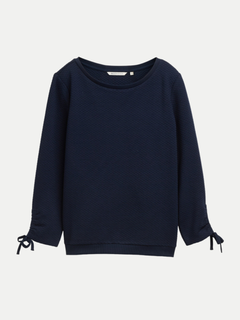 Tom Tailor Denim Sweatshirt mit Raffärmeln bei Robert Ley