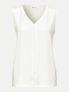 Street One Top mit Crochet- Tape 10108-off white bei Robert Ley