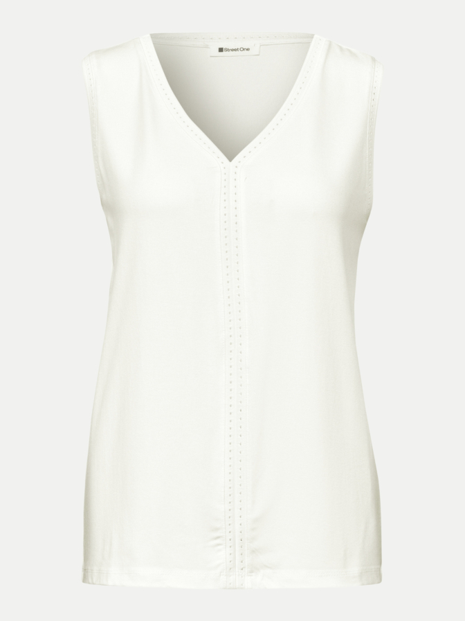 Street One Top mit Crochet- Tape bei Robert Ley