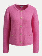 Milano Italy Strickjacke mit aufgesetzten Taschen 455-PINK bei Robert Ley