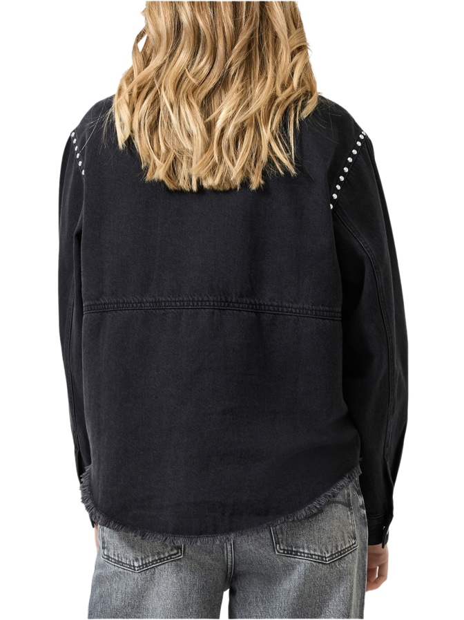 Q/S designed by Jeansjacke mit Strass-Details bei Robert Ley
