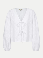 Herrlicher Bluse Robertina mit Bestickung 10-white bei Robert Ley