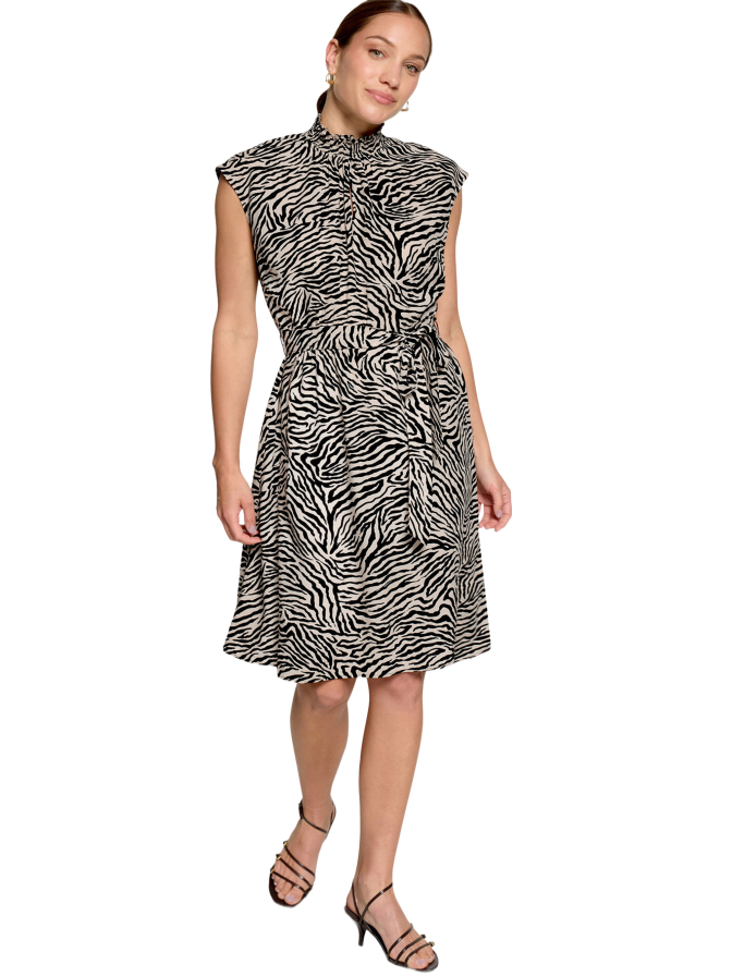 Zero Ärmelloses Kleid mit Allover-Print bei Robert Ley