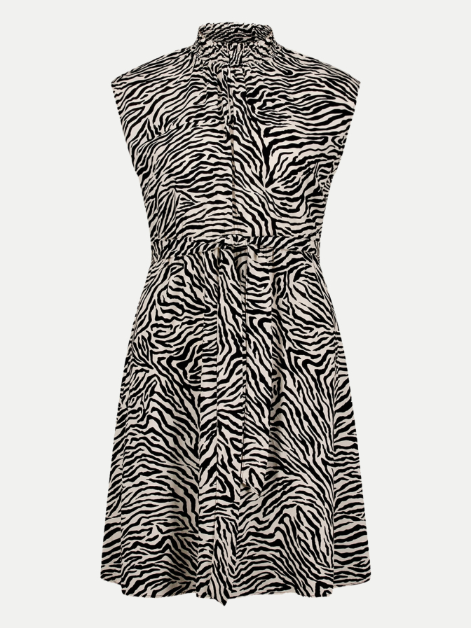 Zero Ärmelloses Kleid mit Allover-Print bei Robert Ley