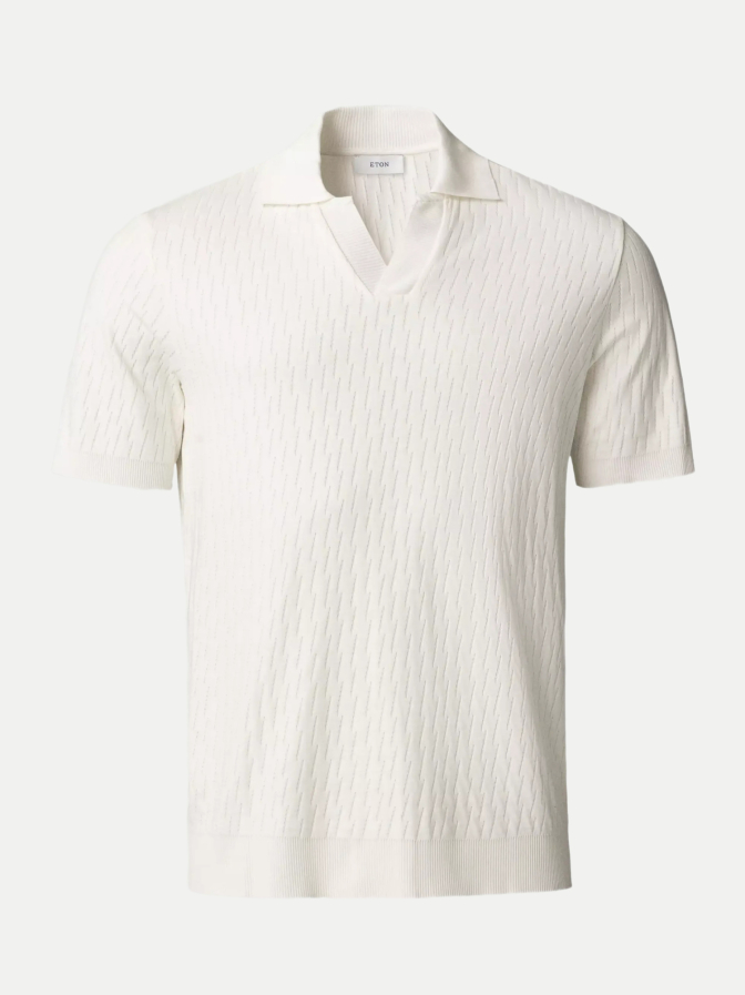 Eton Poloshirt in Jacquard-Qualität bei Robert Ley