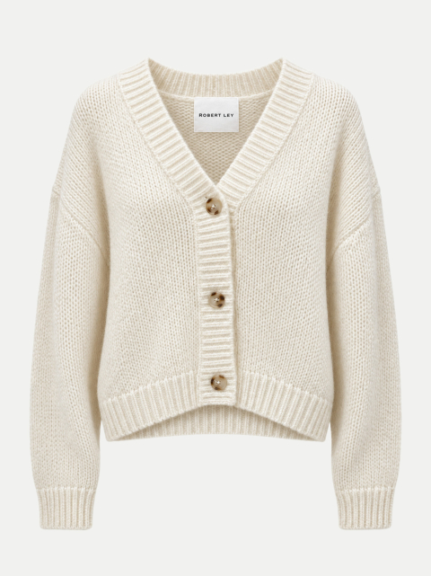 Robert Ley Strickjacke aus Wolle-Kaschmir-Mix bei Robert Ley