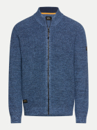 camel active Strickjacke mit Reißverschluss Tinted Blue bei Robert Ley