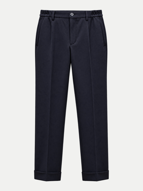 GTA Regular-Fit Jerseyhose mit Bundfalten bei Robert Ley