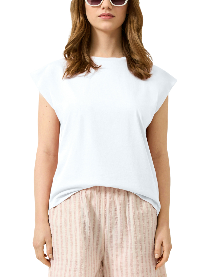 Q/S designed by T-Shirt mit überschnittener Schulter bei Robert Ley