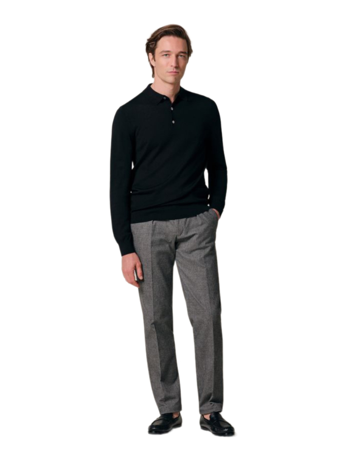 PROFUOMO Pullover mit Polokragen aus Wolle bei Robert Ley