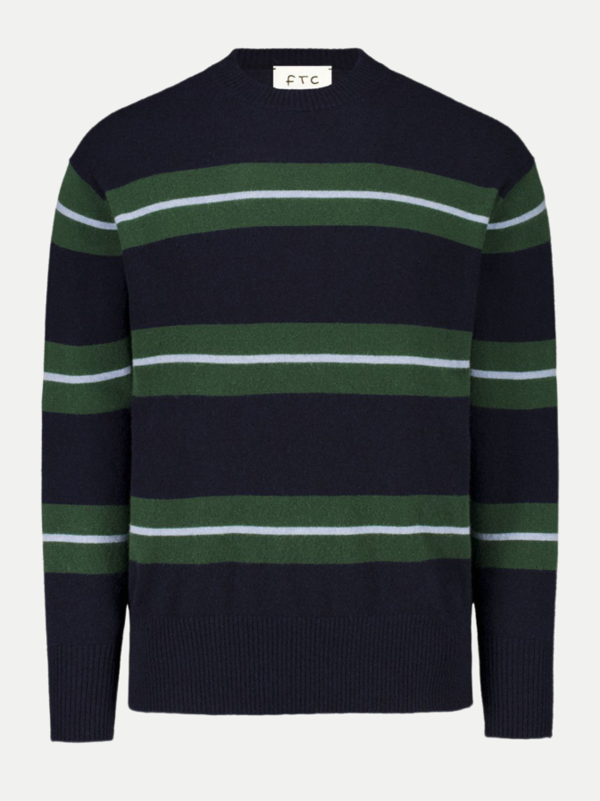 FTC Cashmere Kaschmir-Pulli mit Ringelmuster bei Robert Ley