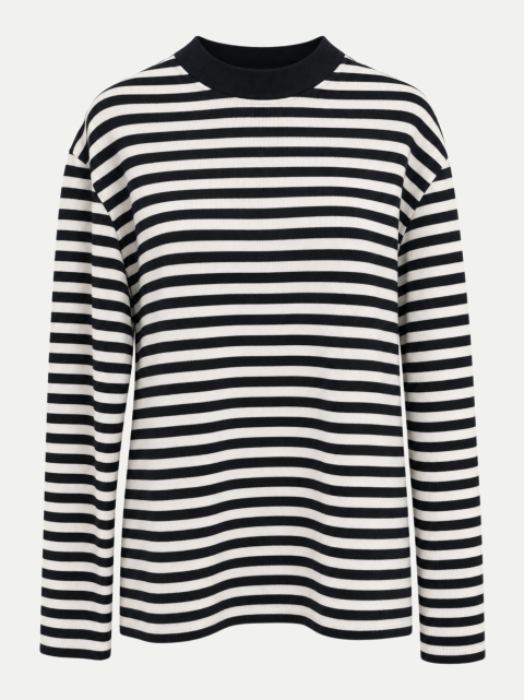 04651/ A trip in a bag Feinstrick-Langarmshirt Gestreift bei Robert Ley