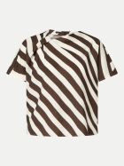 Windsor Women Blusenshirt mit Streifenmuster 202-Dark Brown 202 bei Robert Ley