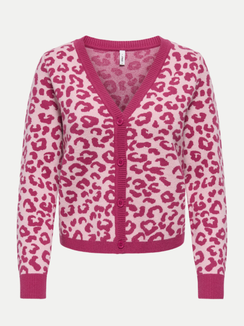 Only Strickjacke ONLLEO mit Leo-Print bei Robert Ley