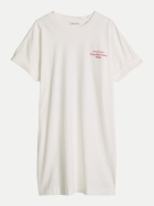 Marc O'Polo DENIM T-Shirt Kleid mit Rückenprint 1183-Silky White bei Robert Ley