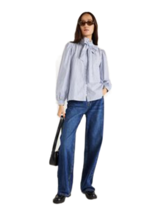 Pepe Jeans Gestreifte Bluse mit Schluppe bei Robert Ley