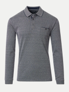 Casamoda Poloshirt mit Melierten Muster 105-105 blau bei Robert Ley