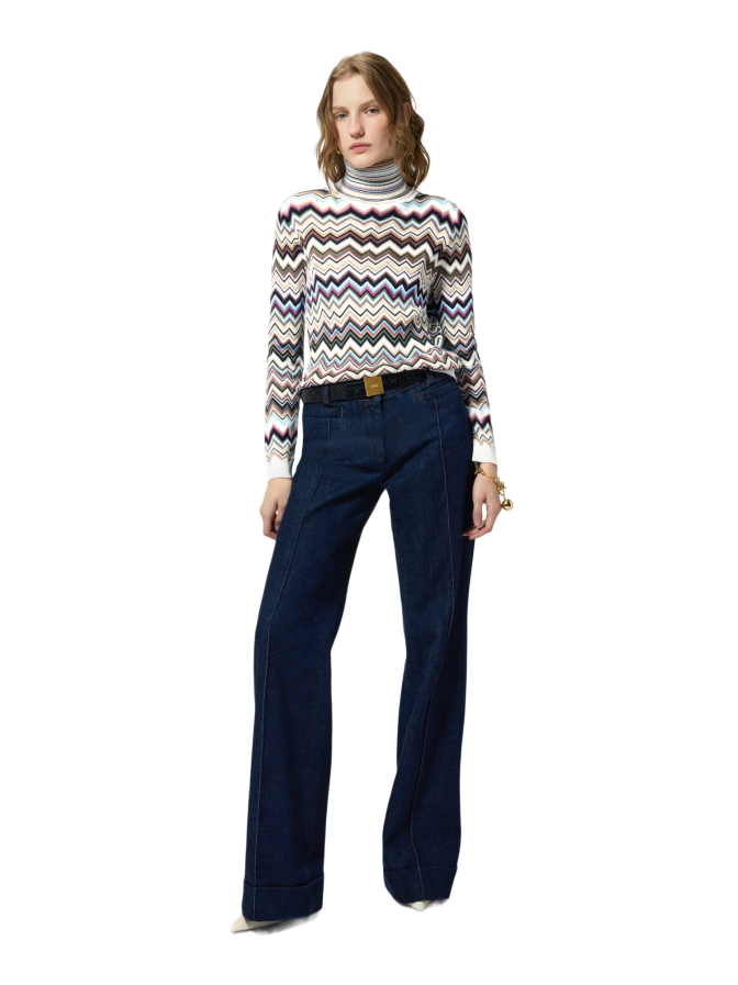 MISSONI Rollkragenpullover mit Zig Zag-Muster bei Robert Ley
