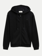 Tom Tailor Denim Hoodie Sweatjacke mit Logo-Print 29999-Black bei Robert Ley